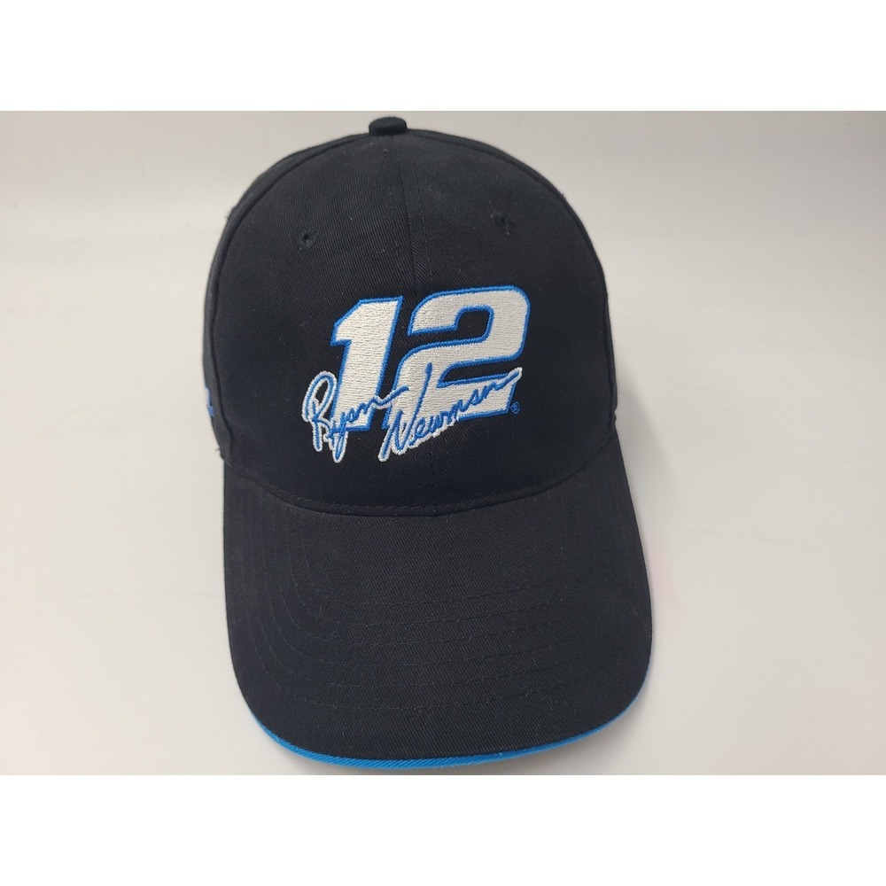 Vintage Ryan Newman #12 Gillette Young Guns Adjustable Hat Cap Men NASCAR Black